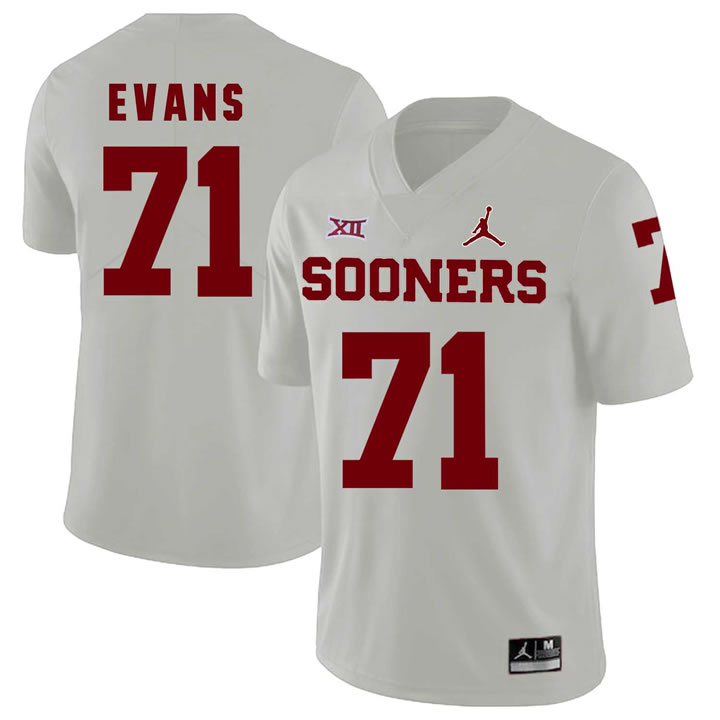 Oklahoma Sooners 71 Bobby Evans White College Football Jersey Dzhi,We sell and wholesale Oklahoma Sooners 71 Bobby Evans White College Football Jersey Dzhi on line form chian!